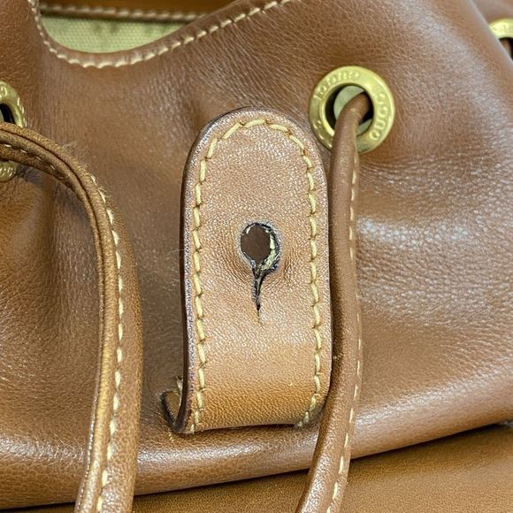 Gucci Backpack Daypack Bamboo 003 2058 Leather Brown Gold Hardware Women's - Picture 7 of 10